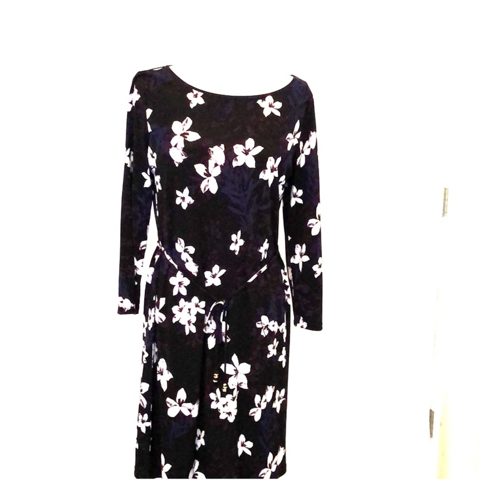 Deep colorful ivanka trump floral dress
